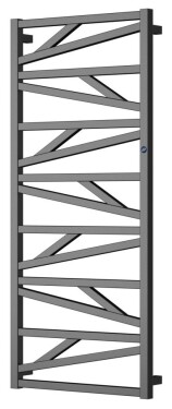 Instalprojekt - Koupelnový radiátor TRICK antracit old - Barva - Antracit, Doporučená topná tyč (W) - 900, Rozměr A - 55, Rozměr C - 185, Skutečný rozměr radiátoru (v mm) - 530 x 1847 mm, Typ připojení - Klasické (na rozteč) RADTRK501816