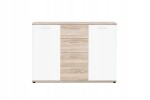 Komoda Justus 2 Barva korpusu: Bílá + Country grey