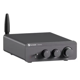 Fosi Audio BT20A Pro-48V šedá / Stereo zesilovač / 300W / RCA / Repro OUT / Pre-OUT / Bluetooth 5.0 (6976136960003)