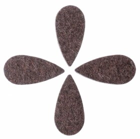 Timber Tones Felt Tones Teardrop Brown Wool Felt 4-Pack