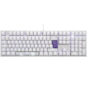 Ducky One 2 Cherry MX-Blue bílá / herní klávesnice / podsvícená / mechanická / drátová USB-C / DE (DKON1808S-CDEPDWZW1)