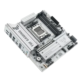 ASUS TUF GAMING B850M-PLUS WIFI7 bílá / Základní deska / AMD B850 / DDR5 / Wi-Fi 7 / 2.5GLAN / mATX (90MB1MD0-M0EAY0)