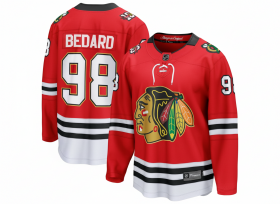Fanatics Pánský dres Connor Bedard #98 Chicago Blackhawks NHL Centennial Home Breakaway Jersey Velikost: XL
