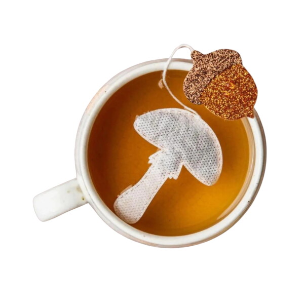 TEA HERITAGE Bylinný čaj Mushroom – 5 ks, oranžová barva, textil