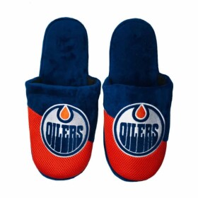 FOCO Pánské pantofle Edmonton Oilers Team Logo Staycation Slipper Velikost: EU