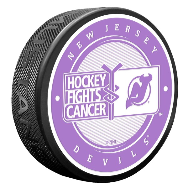 Mustang Puk New Jersey Devils NHL Hockey Fights Cancer