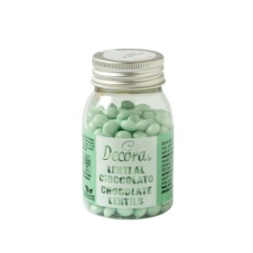 Decora čokoládové mini lentilky mátově zelené (80 g)