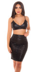 Oh La La!Sexy Koucla WetLook PencilSkirt withZiPP barva SNAKE velikost S