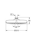 GROHE - Tempesta Hlavová sprcha 210, 1 proud, chrom 26408000