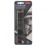 Derwent Charcoal, 39000 sada 4 ks