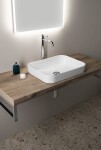 ISVEA - SOTT AQUA keramické umyvadlo 50x38cm, bílá 10SQ51050