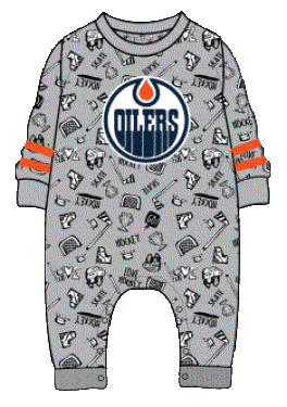 Outerstuff Dětské body Edmonton Oilers NHL Gifted Player Ls Coverall Velikost: Batole 6-9 Měsíců