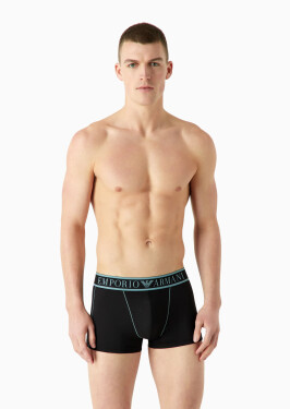 Pánské boxerky 112043 3F532 00020 černé - Emporio Armani XL