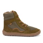 Dětské zimní barefoot boty TEX WOOL GROW Olive, Froddo, G3160234-3, olivová - 41