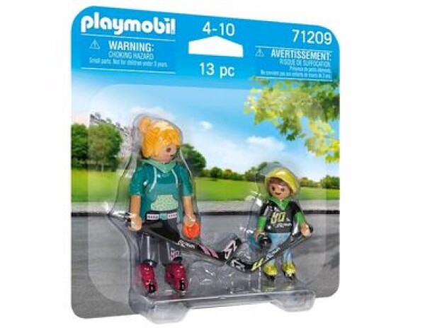 Playmobil 71209 DuoPack inline hokej s hokejkami a puky