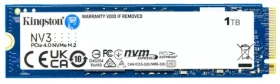 Kingston NV3 SSD 1TB / M.2 2280 / PCIe 4.0 NVMe / R:6000MBps / W:4000MBps (SNV3S/1000G)