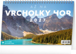 NOTIQUE Stolní kalendář Až na vrcholky hor 2027, 23,1 x 14,5 cm