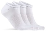 Craft Core Dry Shaftless 5-pack bílá - Běžecké ponožky CRAFT CORE Dry Shaftless 5 párů - bílá Velikost textilu: 37-39