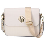 Moderní dámská koženková crossbody kabelka LB Eva, béžová
