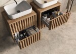 Koupelnová skříňka s krycí deskou SAT Delano 60x46 cm dub mat DELANO60ZDDE DELANO60ZDDE
