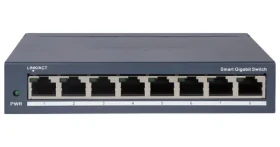 Hikvision DS-3E1508-EIV2 / Smart switch / 8x GbE RJ-45 / bez ventilátoru (DS-3E1508-EIV2)