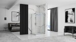 REA/S - Sprchový kout PUNTO 90x90 Se sprchovou vaničkou Savoy black KPL-K1008