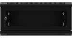 Lanberg WF01-6404-23B černá / Nástěnný rozvaděč / 19" / 4U / 600×450 mm / perforované dveře / flat pack (WF01-6404-23B)