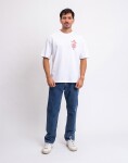 Tričko Edwin Ekoda Bath House TS White garment washed