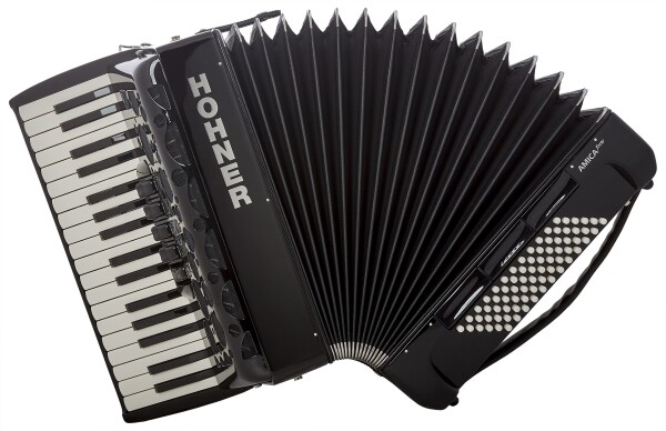 Hohner Amica Forte III 72 Black Silent Key