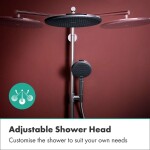 HANSGROHE - Raindance Alive S Puro Sprchový set s termostatem, průměr 30 cm, 3 proudy, EcoSmart+, chrom 24594000
