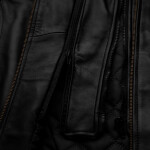 Pánská Kožená Bunda Tristan Quinc Brixton Černá Velikost: M