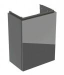 GEBERIT - Acanto Umyvadlová skříňka, 54x39x25 cm, 1 dvířka, panty L/P, sklo/lávová 503.001.JK.2