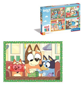 Puzzle Bluey 4v1 (12+16+20+24 dílků) - Clementoni
