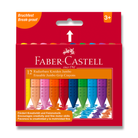 Voskové pastelky Faber-Castell Colour Grip Jumbo 12ks