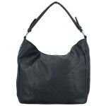 Trendy dámská koženková kabelka na rameno Enwy, tmavě modrá