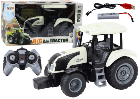 Mamido RC traktor na dálkové ovládání 2.4G se zvuky bílý