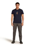 Pánské merino tričko s krátkým rukávem ICEBREAKER Mens 150 Tech Lite SS Tee Bear Tour, Midnight Navy velikost: M