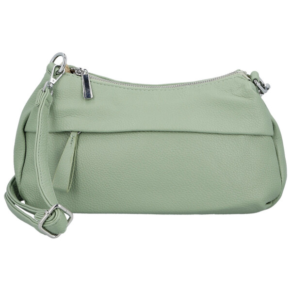 Stylová dámská koženková crossbody kabelka Foppa, zelená