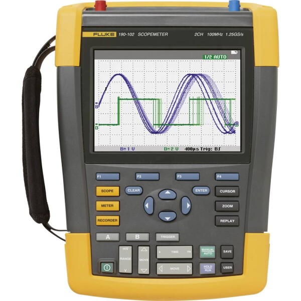 Fluke 190-504-III-S Ruční osciloskop 500 MHz 4kanálový 5 GSa/s 30 kpts 8 Bit 1 sada