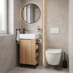 REA - Koupelnová skříňka s umyvadlem Astra 43cm REA-M0404