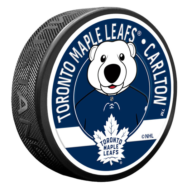 Mustang Puk Toronto Maple Leafs NHL Carlton Mascot Textured Puck