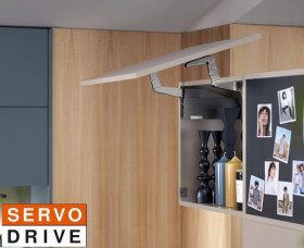 Blum Sada Aventos HS top Servo-drive výška korpusu: 650-800mm, krytka: šedá světlá (BLAHST_23)