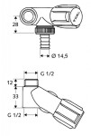 SCHELL - Comfort Vedlejší připojovací ventil, chrom 033090699