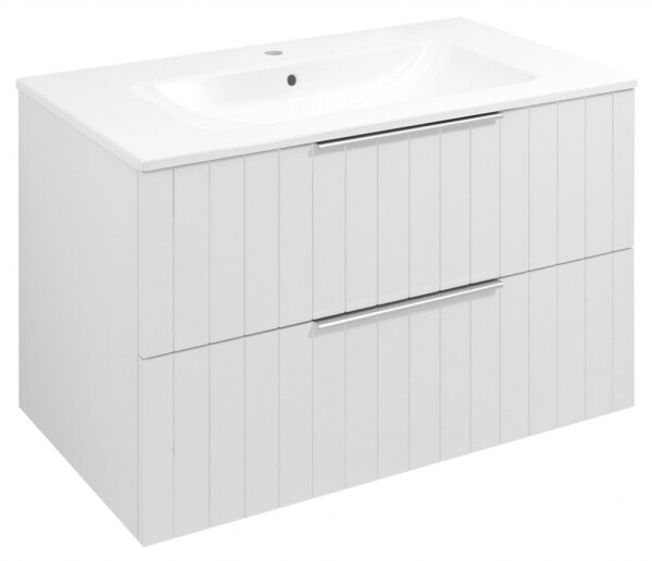 SAPHO - CIRASA STRIP umyvadlová skříňka 79,8x52x46cm, bílá mat CR801-3131S