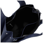 Módní dámská koženková kabelka do ruky Nerilly, tmavě modrá