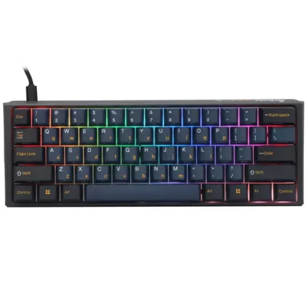 Ducky One 3 Pro Mini Nazca Line Cherry MX2A Brown US černá / Herní klávesnice / RGB / USB-C (DKON2361ST-CBUSPTCHNAZ001)