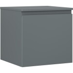 MEXEN/S - Orio koupelnová skříňka pod umyvadlo 50 cm s deskou, 1 šuplík, grafit mat 91A10-05047-1-BFC66