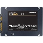 SAMSUNG 870 QVO 2TB / SSD / 2.5 SATA III / MLC / R: 560 MBps / W: 530 MBps / IOPS: 98K 88K / MTBF 1.5mh / 3y (MZ-77Q2T0BW)