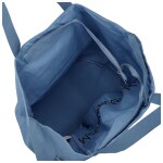 Trendy textilní dámská kabelka na rameno Bellinda, světle modrá