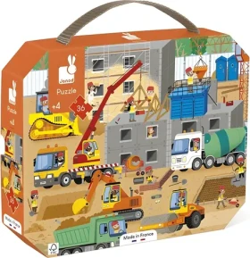 JANOD Puzzle v kufříku Stavba